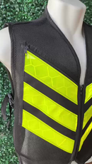 Colete motoboy mototáxi refletivo com bolso frontal