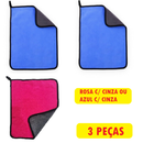 Toalha Pano Limpeza 2 Lados Limpar Carros sem Arranhar Multiuso De Microfibra Macia