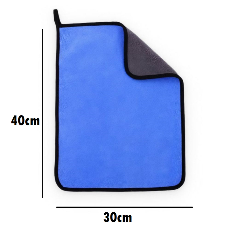 Toalha Pano Limpeza 30x40 48g 2 Lados Limpar Carros sem Arranhar Multiuso De Microfibra Macia