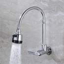 Torneira de inox prata, estilo chuveiro com rotação 360°