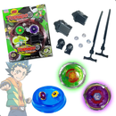 Kit 4 Beyblade Metal Com Led 5D + 2 Lançadores + Arena Para Combate
