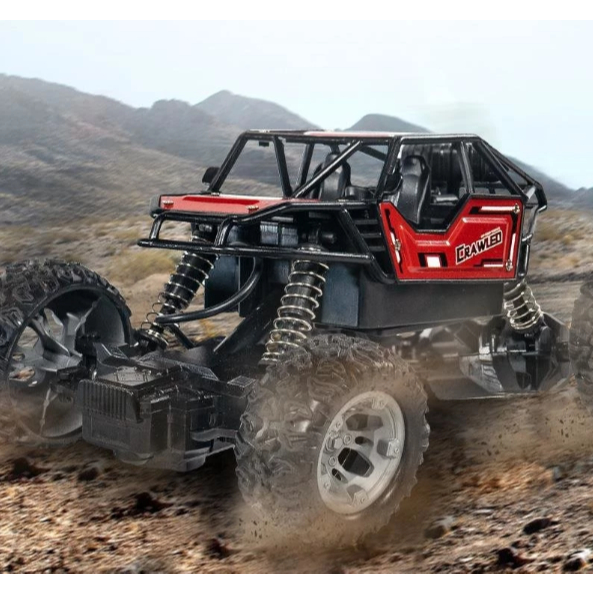 Brinquedo Carrinho Rock Crawler Off Road Recarregável de Controle Remoto
