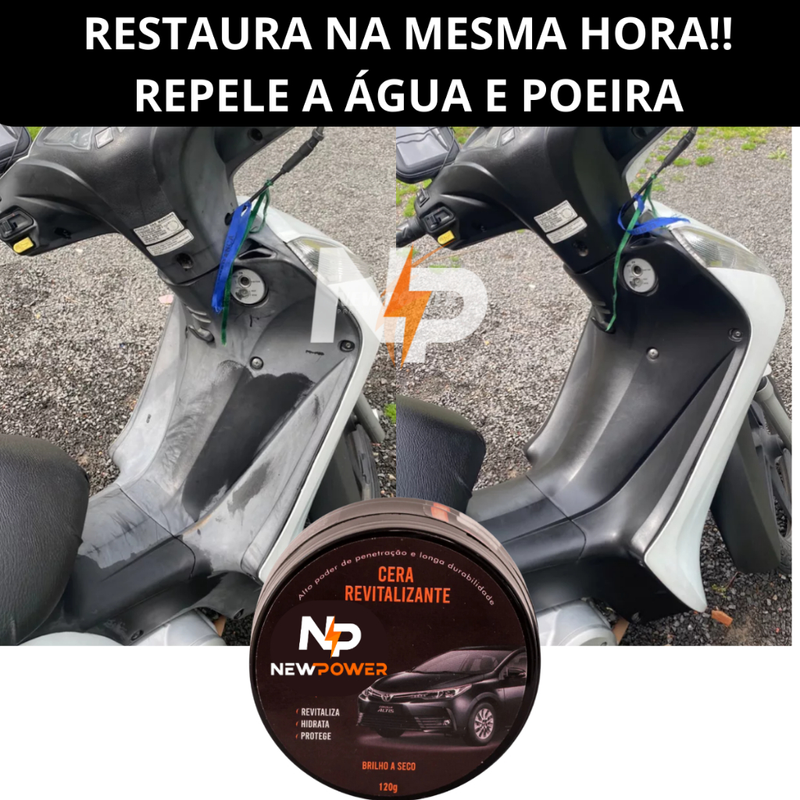 Revitalizador Cera de Plásticos NewPower Renova Parachoque o melhor e Envio Rápido Garantido