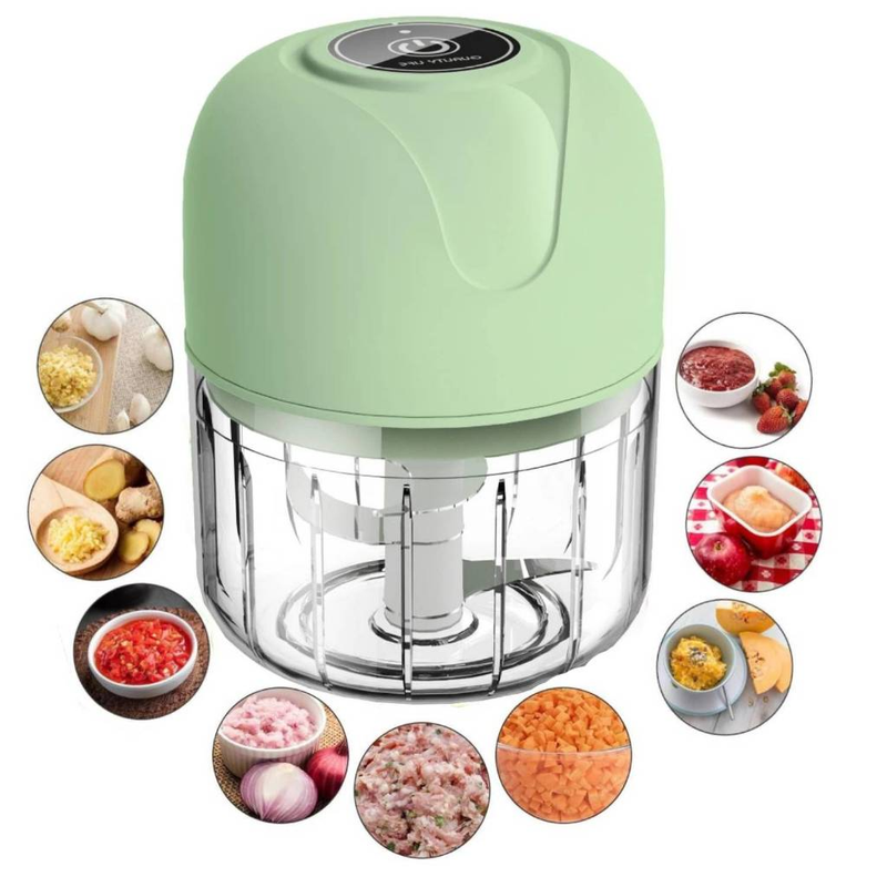 Mini Processador Triturador Sem Fio Elétrico De Alimentos Para Legumes Alho Gengibre 250ML
