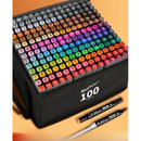 Kit de Canetas Marcadoras de Cabeça Dupla – 36/60/80/100/120/168 Peças