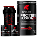 Kit Whey Protein Fusion + Bcaa + Creatina + Shaker