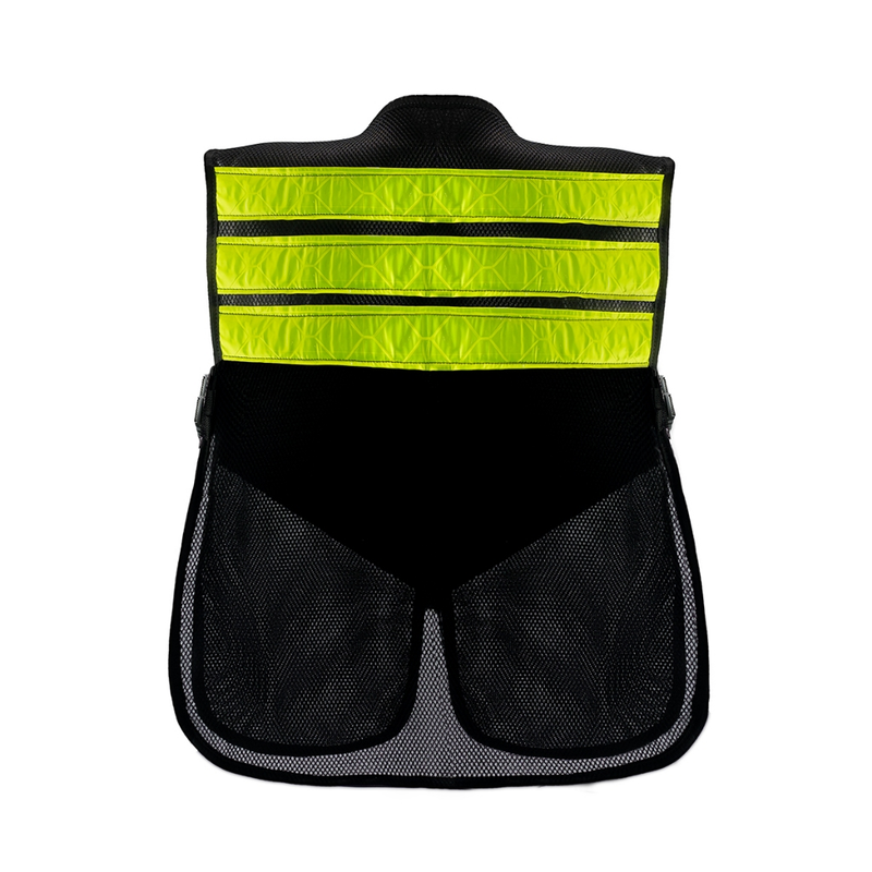 Colete motoboy mototáxi refletivo com bolso frontal