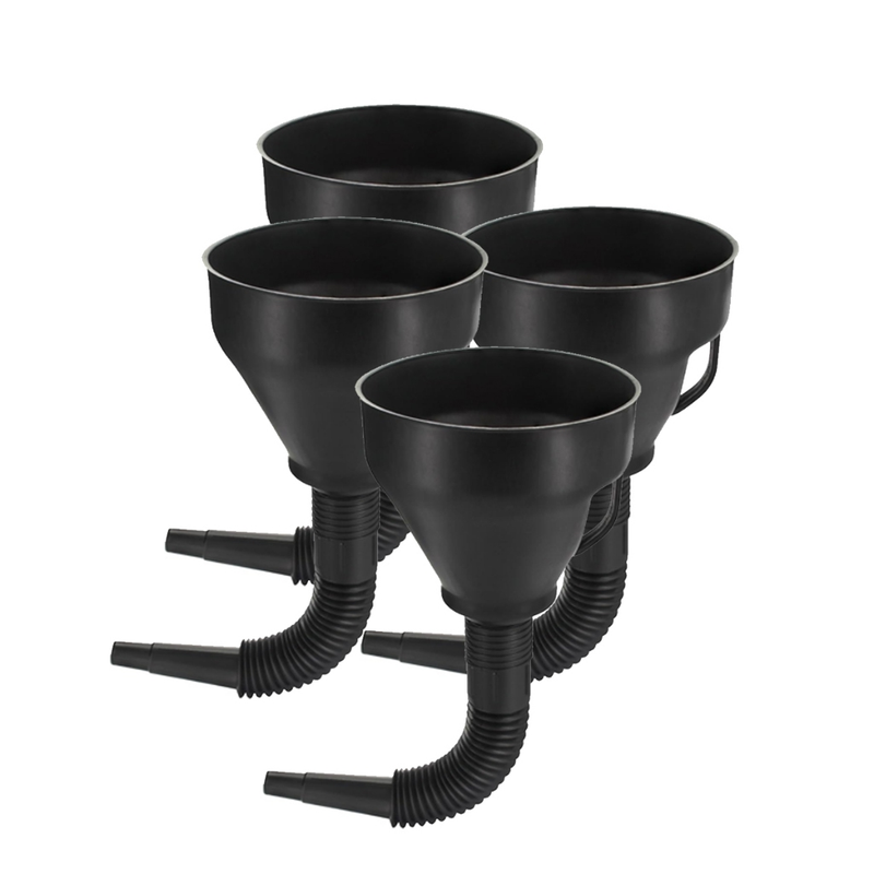 Kit Funil Flexível Plástico Sanfonado