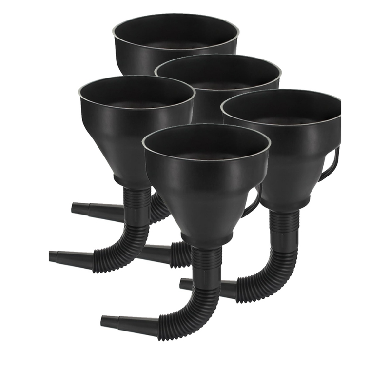 Kit Funil Flexível Plástico Sanfonado
