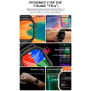 Relógio inteligente F9 2025 com Bluetooth para chamadas, relógio esportivo e frequência cardíaca