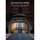 Relógio inteligente F9 2025 com Bluetooth para chamadas, relógio esportivo e frequência cardíaca