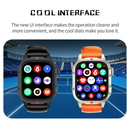 Relógio inteligente F9 2025 com Bluetooth para chamadas, relógio esportivo e frequência cardíaca