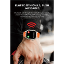 Relógio inteligente F9 2025 com Bluetooth para chamadas, relógio esportivo e frequência cardíaca