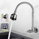 Inox Prata Torneira Com Chuveiro Com Rotação De 360° Cozinha Luxo Parede Promoção