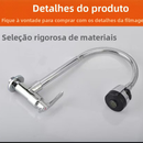 Inox Prata Torneira Com Chuveiro Com Rotação De 360° Cozinha Luxo Parede Promoção