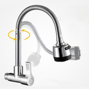 Inox Prata Torneira Com Chuveiro Com Rotação De 360° Cozinha Luxo Parede Promoção