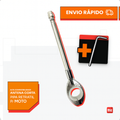 Antena Corta Pipa Moto Retrátil Anti Cerol Aço Inox Guidão