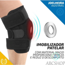 Joelheira Compressão Ortopedica Articulada Apoio Reforçado - Abcshop