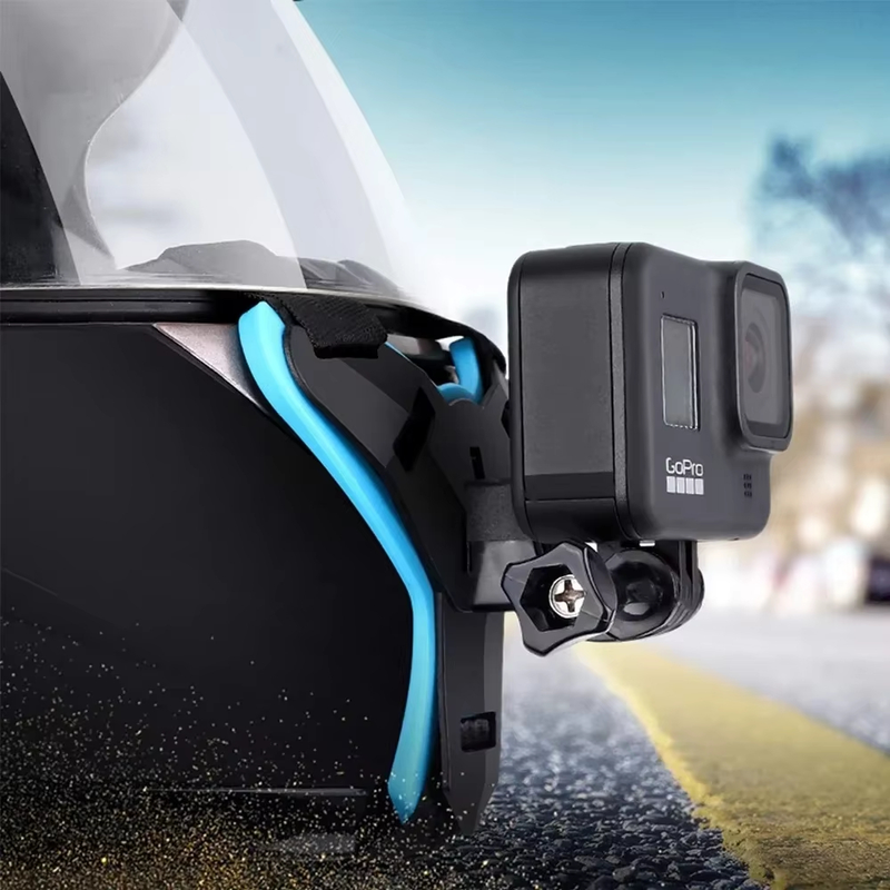 Suporte De Capacete Para Câmera De Ação E Celular Queixo Gopro Sjcam