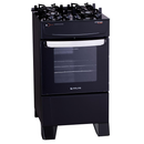 Fogão Atlas 4 Bocas preto Atenas Glass com Acendimento automático - Bivolt