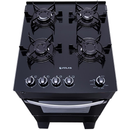 Fogão Atlas 4 Bocas preto Atenas Glass com Acendimento automático - Bivolt