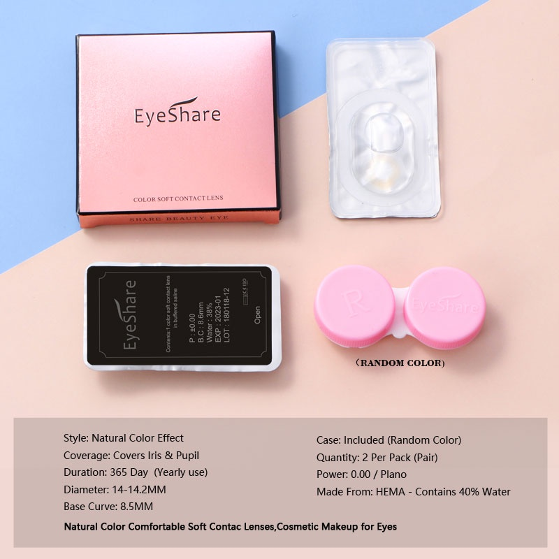 Lentes De Contato Coloridas 2pcs 