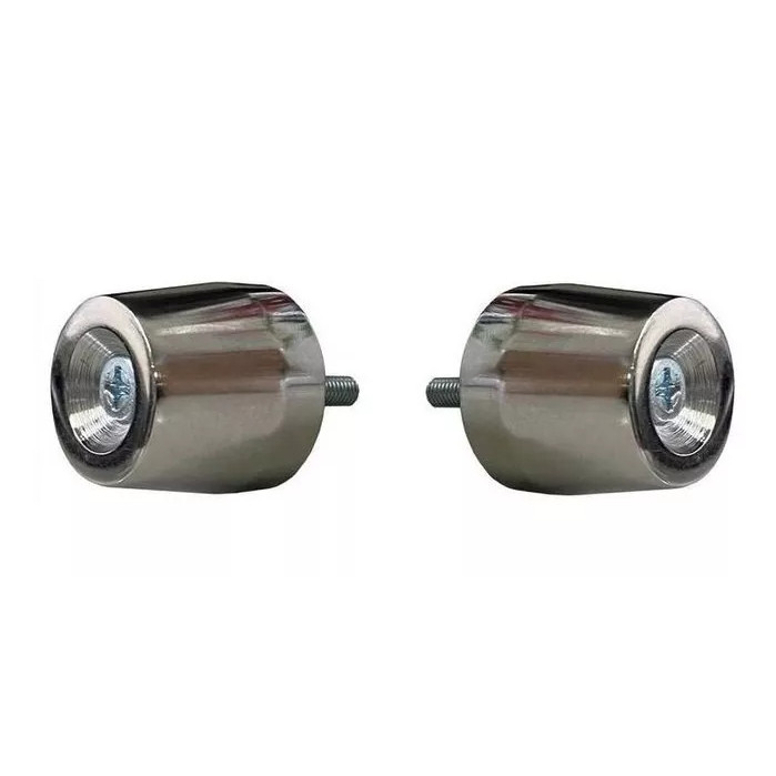 Manopla Vazada Cg 125 150 160 Titan Fan Cargo + Peso Pcx Universal Polido