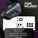 Fone De Ouvido Para Capacete Sem Fio Bluetooth Rgb