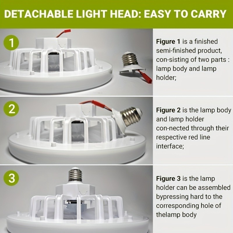 Ventilador De Teto Fechado Com Luz , Conjunto De mini Lâmpada De 10,2 Polegadas , Branca 30W, Resfriamento