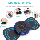 KIT Mini Massageador EMS Cervical Estimulador Elétrico De Pescoço Portátil Para Alívio Da Dor Muscular