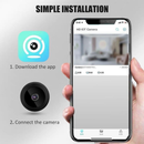 Kit 1/2/3/4 Câmeras A9 HD Mini com visão noturna Wifi Câmera 1080P Vigilância