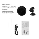 Kit 1/2/3/4 Câmeras A9 HD Mini com visão noturna Wifi Câmera 1080P Vigilância