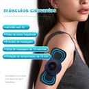 KIT Mini Massageador EMS Cervical Estimulador Elétrico De Pescoço Portátil Para Alívio Da Dor Muscular