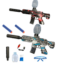 Arminha Automática Modelo M416 / AK-47 / MP5 / IMR - Com Silenciador e 5000 Bolinhas e Dardos com Ventosa + Acessórios