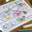 Livro De Colorir Capa Dura Caderno de Desenho 50 Páginas