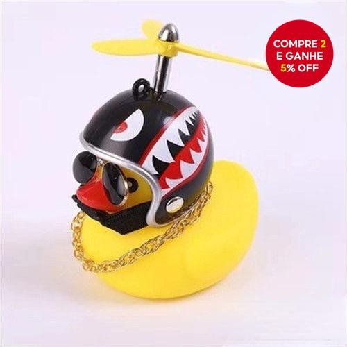 1 Peça Decoração De Carro De Pato Amarelo – Capacete Fofo E Acessório De Bicicleta , Brinquedo De Banho Para Diversão Em