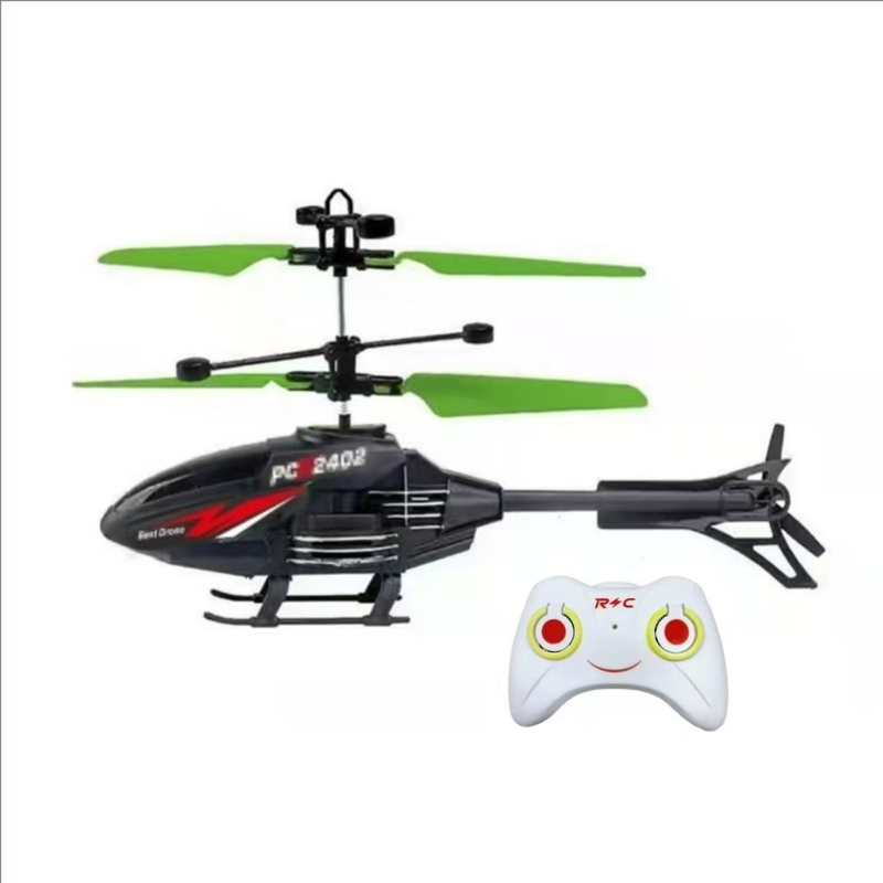 Helicóptero Com Sensor Remoto Carregando Avião Pequeno , Presente De Feriado Para Menino E Menina , De Coordenação Olho