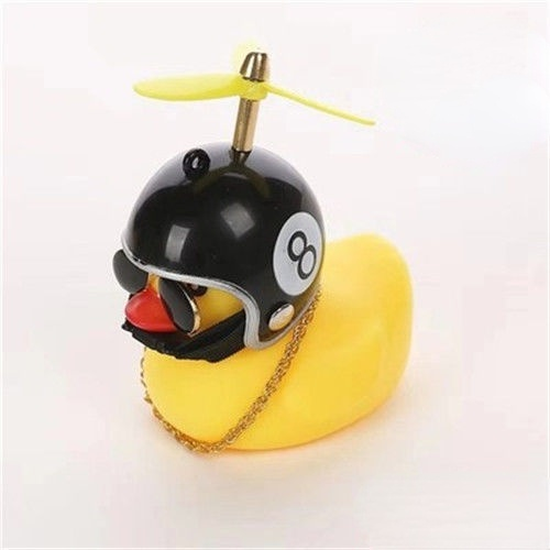 1 Peça Decoração De Carro De Pato Amarelo – Capacete Fofo E Acessório De Bicicleta , Brinquedo De Banho Para Diversão Em