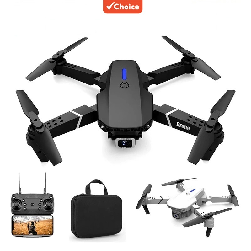 E88 Pro Drone HD Câmera Dupla Posicionamento WiFi FPV Altura Manter Profissional Quadricóptero RC
